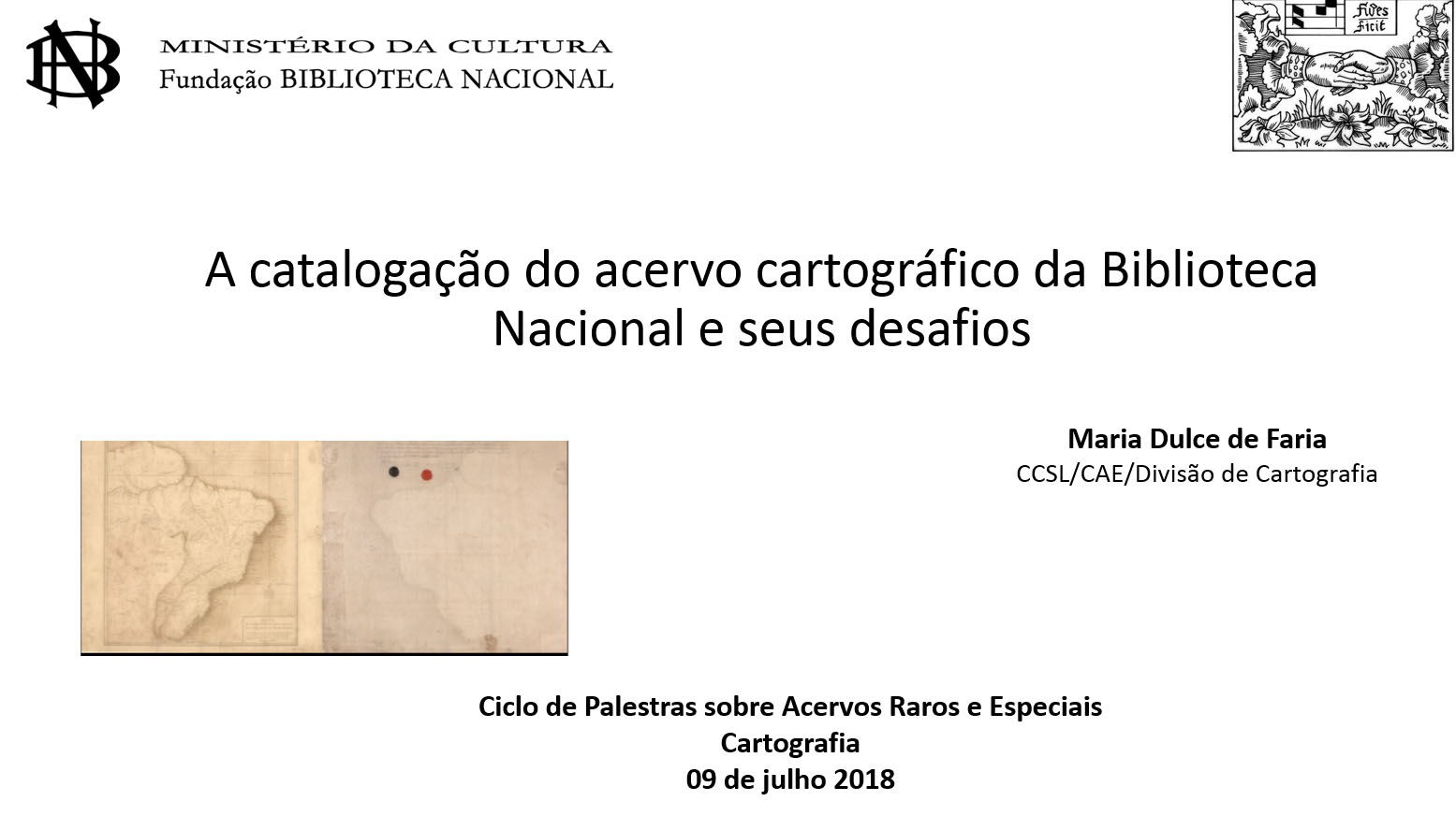 Capa do documento A catalogação do acervo cartográfico da Biblioteca Nacional e seus desafios.