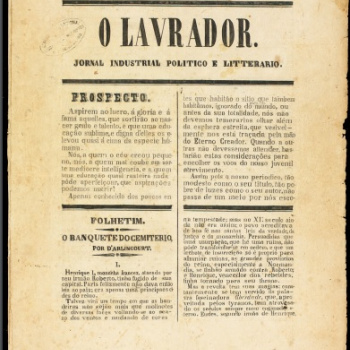 O Lavrador é um jornal manuscrito, editado em quatro páginas.