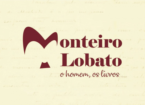 Identidade visual da exposição Monteiro Lobato - o homem, os livros.