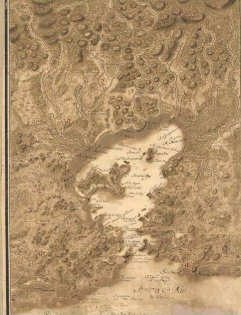 Imagem tirada da coleção de cartas topográficas da capitania do Rio de Janeiro.