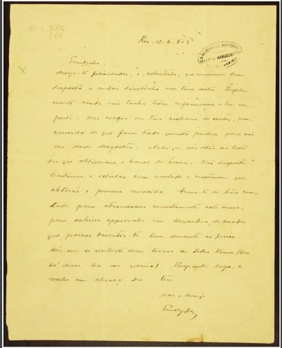 Carta de Euclides da Cunha