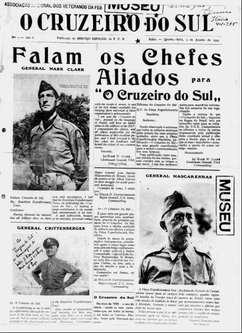 1ª edição do periódico O cruzeiro do Sul
