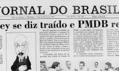 Detalhe de capa do Jornal do Brasil 