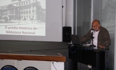 Imagem do o chefe do Núcleo de Arquitetura da Biblioteca Nacional (BN), Luiz Antônio Lopes de Souza.