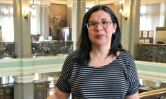 Maria do Carmo Couto da Silva, bolsista do Programa Nacional de Apoio a Pesquisadores Residentes da Biblioteca Nacional (PNAP-R).