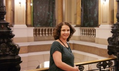 Heloisa Teixeira, pesquisadora residente do Programa de Residência em Pesquisa na Biblioteca Nacional/2016.