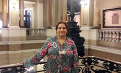A pesquisadora do Programa de Apoio à Pesquisa da Biblioteca Nacional/2016, Mónica Vermes.