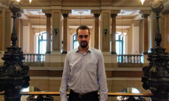 Pablo Oller Mont Serrath, pesquisador e bolsista do Programa de Apoio à Pesquisa da Biblioteca Nacional.