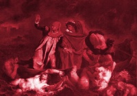 Obra A Barca de Dante, de Eugène Delacroix.
